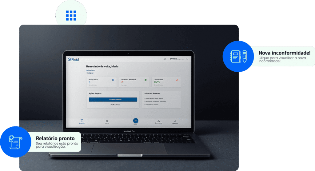 Checklist digital no Fluid para empresas